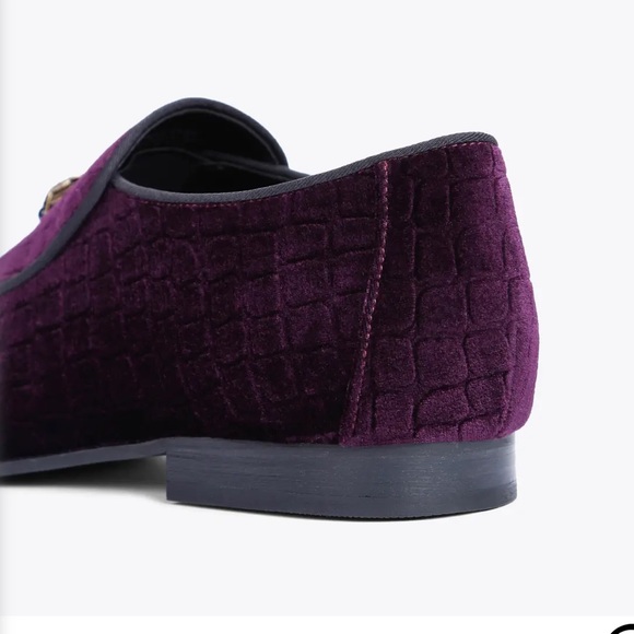 Mens High Eagle Velvet Loafers